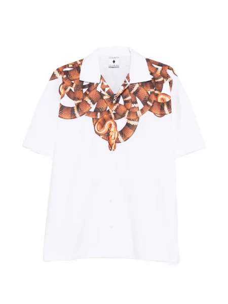 Košile County Of Milan s potiskem s hadím vzorem bílá