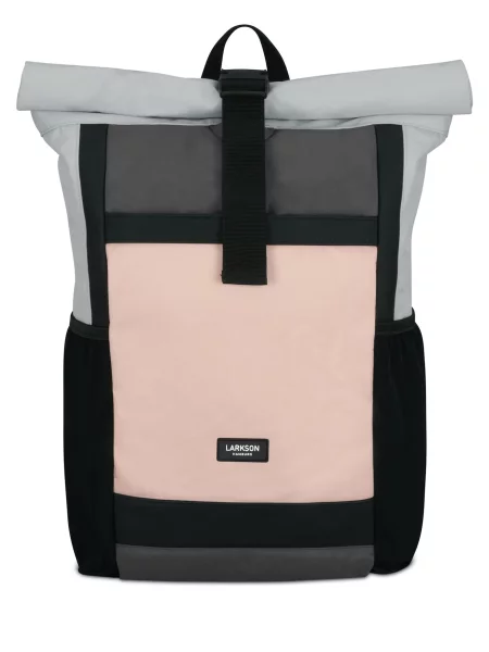LARKSON Rucsac No 2 gri / roz negru