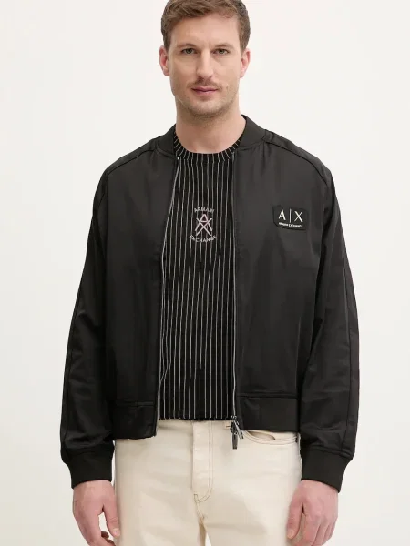 ARMANI EXCHANGE Geacă de primăvară-toamnă negru