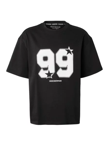 ROCAWEAR Póló Strambers fekete fehér