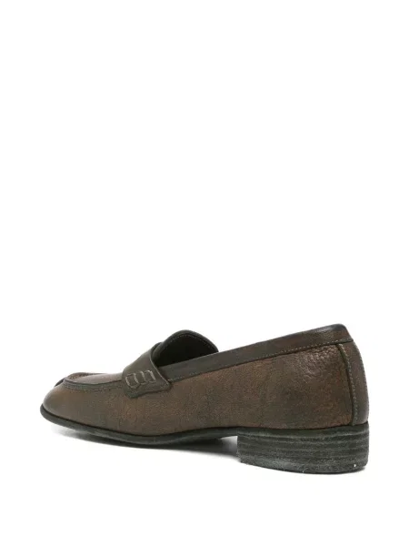 Viseltes hatású loafer Guidi barna
