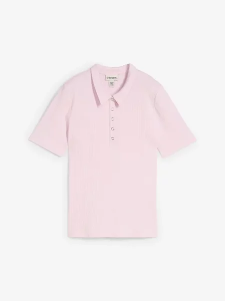 Koszulka polo z mieszanki fioletowa