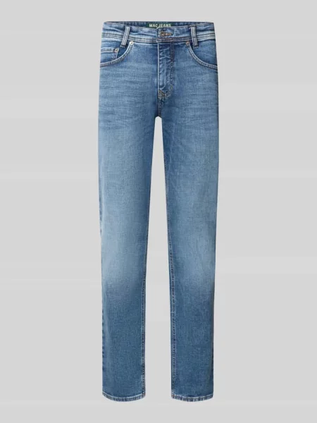 Jeansy straight leg Mac niebieskie