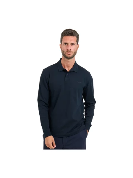 Koszulka polo Boss niebieska