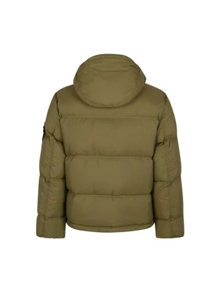 Kurtka puchowa Stone Island z kamieniami zielona