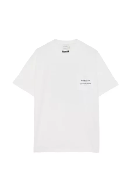 Tricou Engineered Garments cu imagine alb