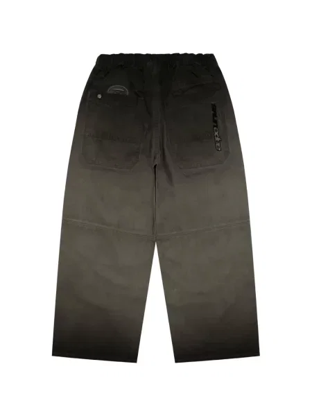 Pantaloni Aape By A Bathing Ape cu autograf gri