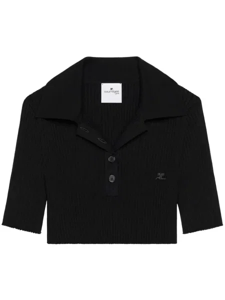Polo Courreges tricotate negru