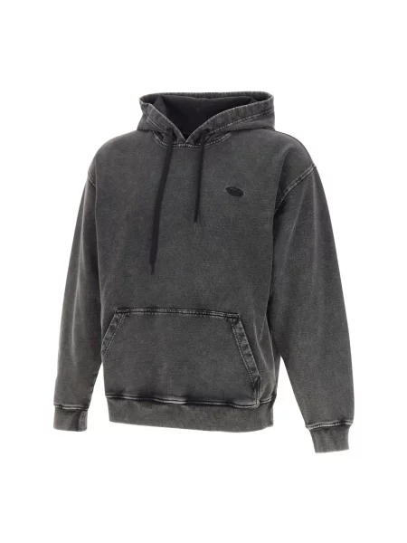 Bluza z kapturem Diesel z kapturem czarna