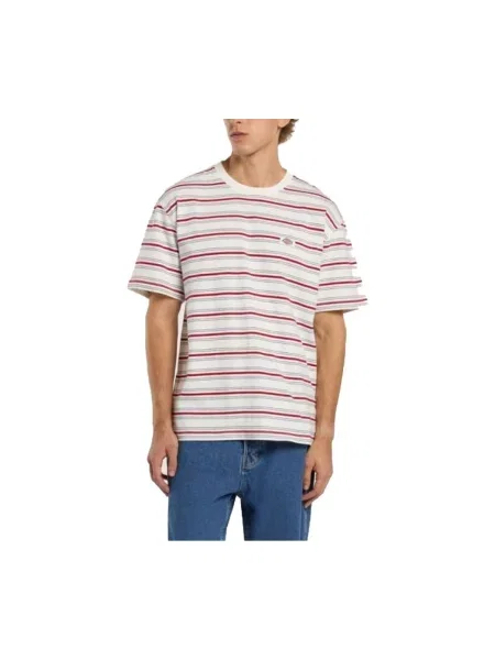 Prugasta polo majica Dickies bijela