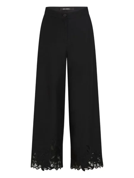 Spodnie Karl Lagerfeld koronkowe czarne