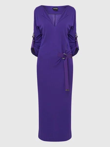 Сукня максі з ремінцями Tom Ford фіолетова