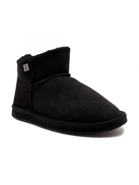 EMU Australia De piele bocanci Platinum Slim Darling cu adaos de lână negru