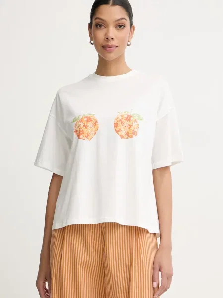 Never Fully Dressed tricou pentru femei din alb