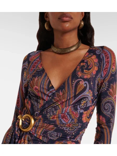 Rochie Etro cu model paisley plic