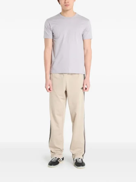 Krótka graficzny koszulka Adidas Campus z perforacją szara