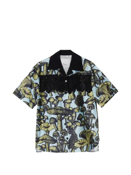 Cămașă 3.1 Phillip Lim din dantelă albastru