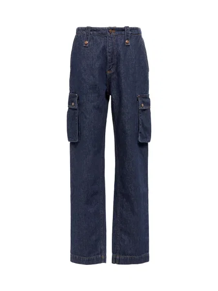 Proste jeansy Magda Butrym niebieskie