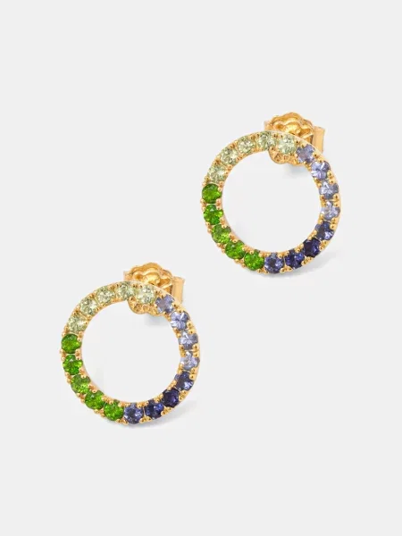 Pozlačeni srebrni uhani Tous zlata