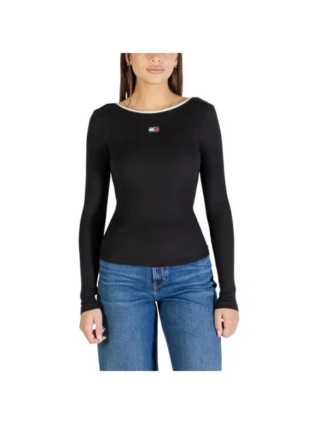 Tommy Jeans Tricou / alb negru