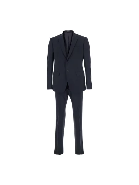 Garnitur Emporio Armani wełniany niebieski