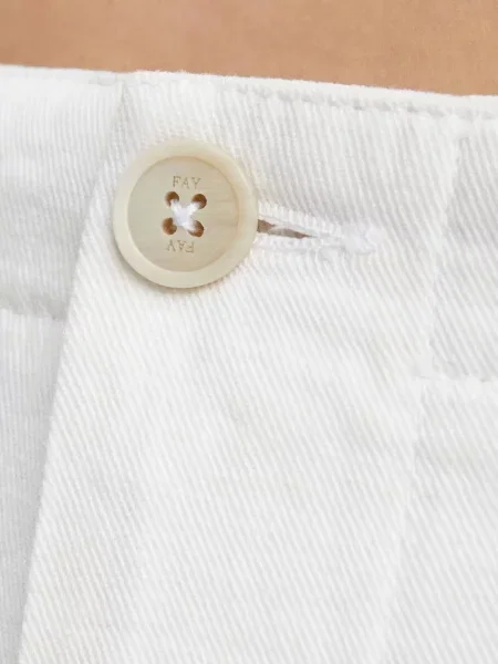 Pantaloni Fay alb