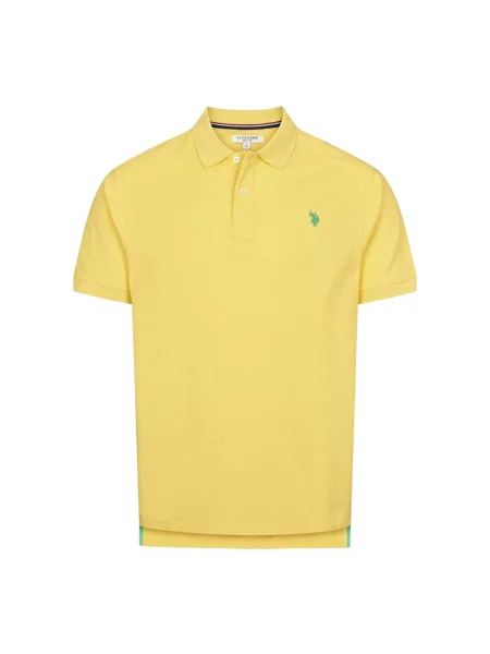 U.S. POLO ASSN. Póló UMALFRED / zöld sárga