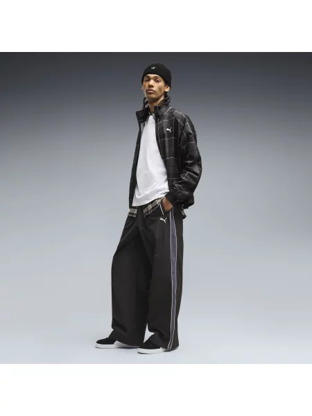 PUMA spodnie dresowe T7 Oversized Odzież S czarny