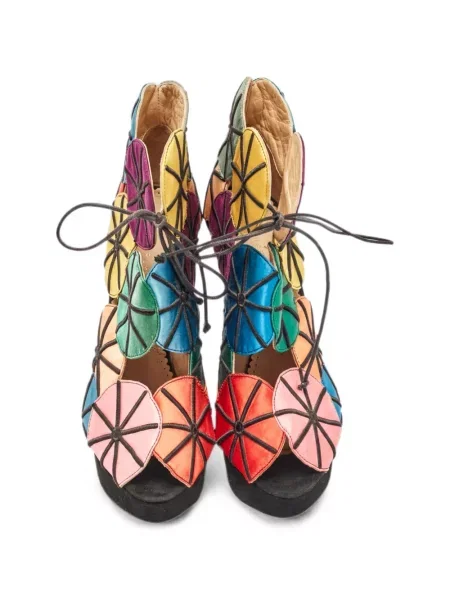 Sandale Charlotte Olympia cu platformă galben