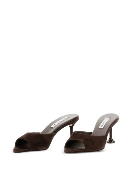 Велурени сандали Aquazzura кафяво