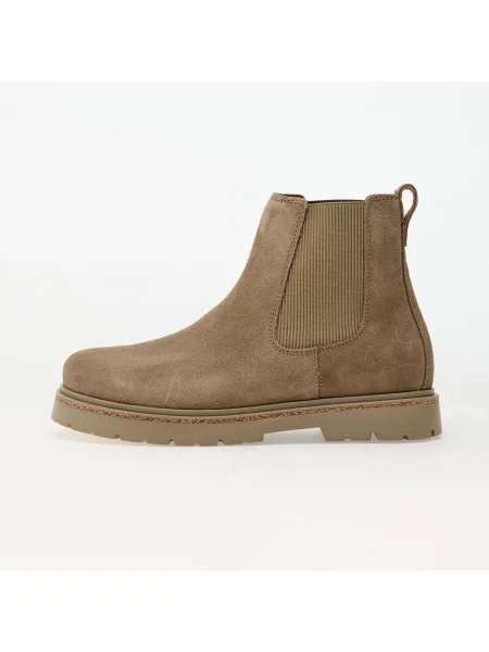 Sneakers Birkenstock Highwood Slip On Mid W Leather Velvet Taupe EUR 36 μπεζ