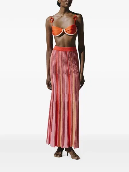 Fusta maxi Baobab tricotate roz