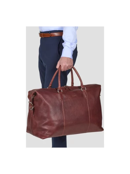 Torba Howard London skórzana brązowa