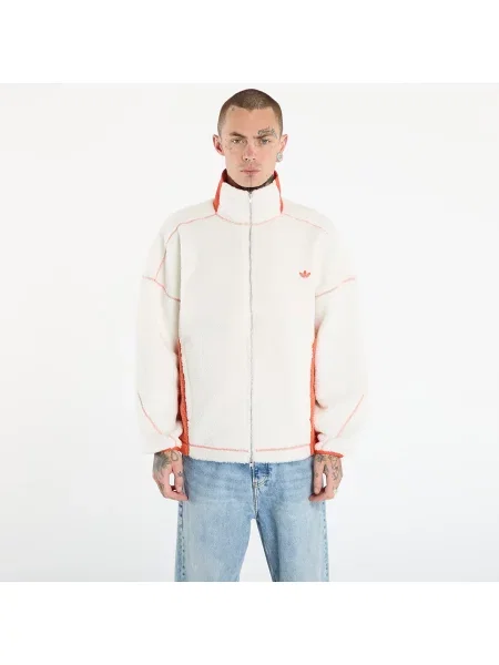 Fleecová bunda Adidas Originals biela