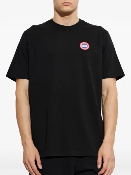 Μπλούζα Canada Goose με αυτόγραφο μαύρο