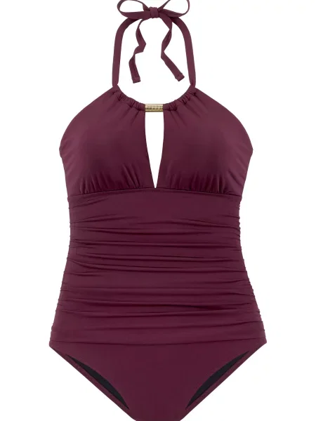 LASCANA Enodelne kopalke zlata / vinsko rdeča