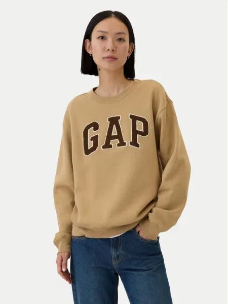 Fleece fleece melegítő felső Gap bézs