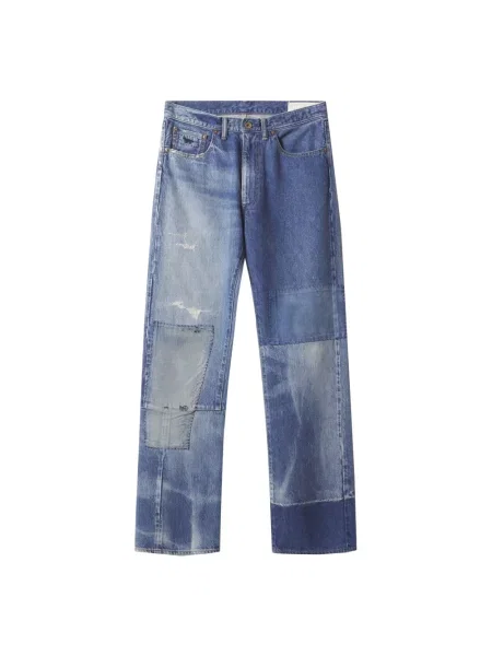 Jeansy Maison Kitsune niebieskie