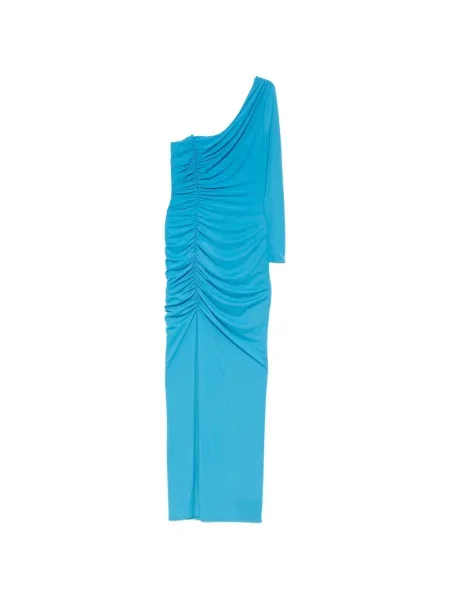 Rochie maxi Alessandro Legora cu volane albastru