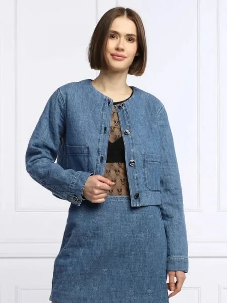 Pinko Geacă de blug | Cropped Fit albastru