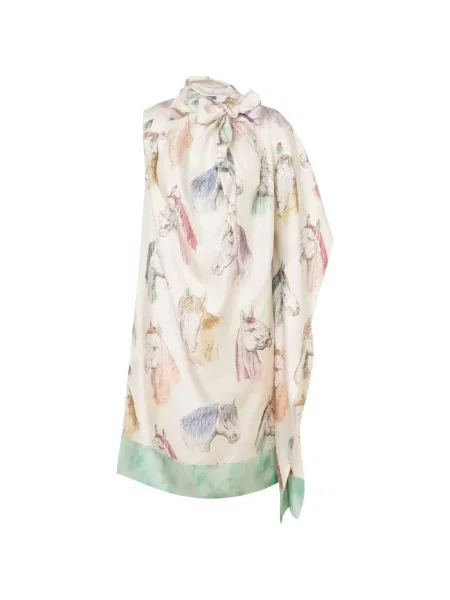 Rochie Moschino de mătase cu imagine