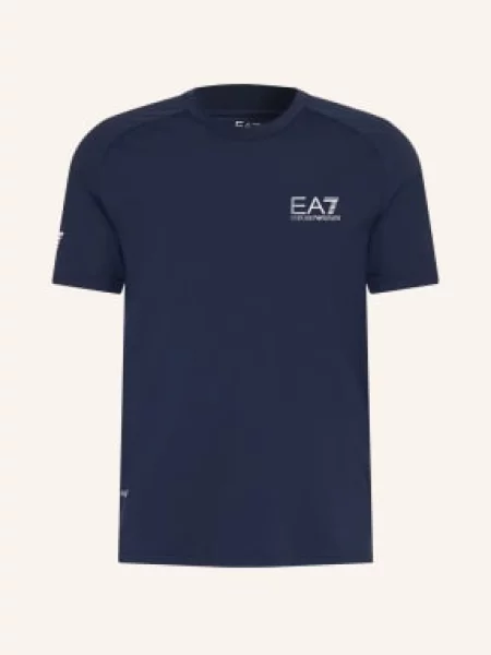 Emporio Armani Koszulka Funkcjonalna blau granatowa