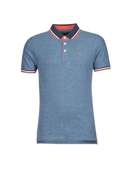 Polo majica Jack & Jones s kratkimi rokavi modra