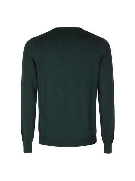 Sweter Tagliatore wełniany zielony