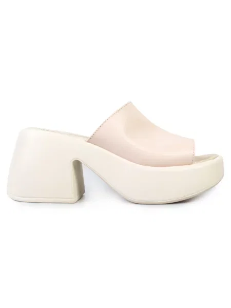 Шкіряні Шльопанці ModaMilano бежевий