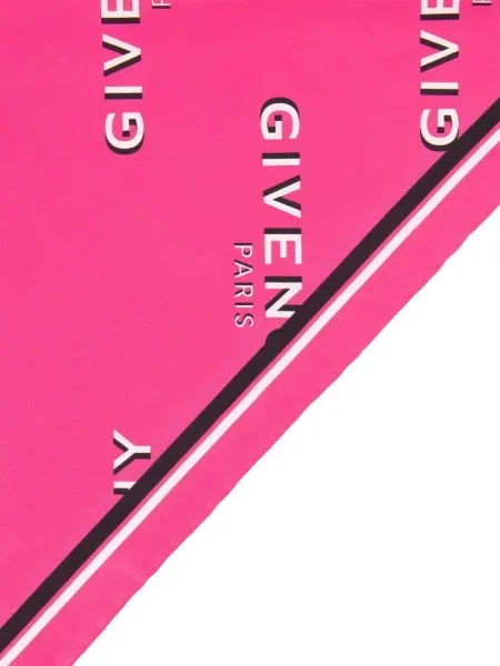 Fular Givenchy cu imagine roz