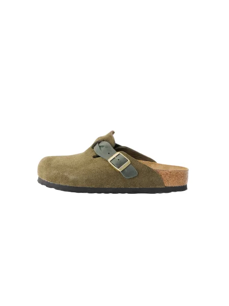 BIRKENSTOCK Saboți Boston LEOI/LEVE oliv / pin verde