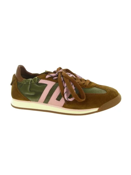 Sneakersy Back70 skórzane brązowe