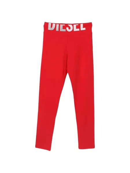 Legginsy dziecięce Diesel czerwone