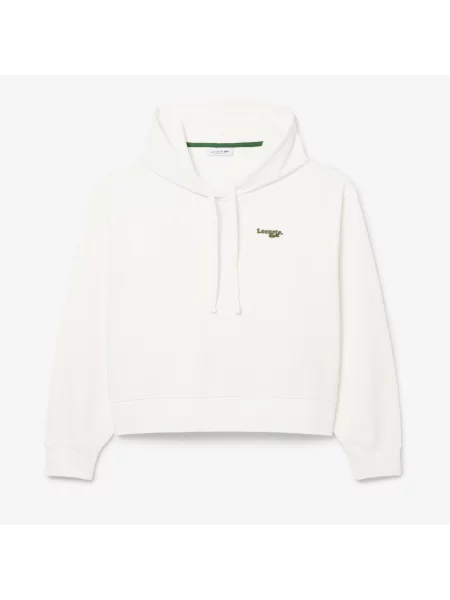 Lacoste Bluza Z Logo O Luźnym Kroju biała